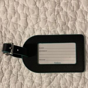 Tieks Black Luggage Tag